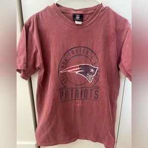NFL Patriots Burgundy Red Tee Shirt
